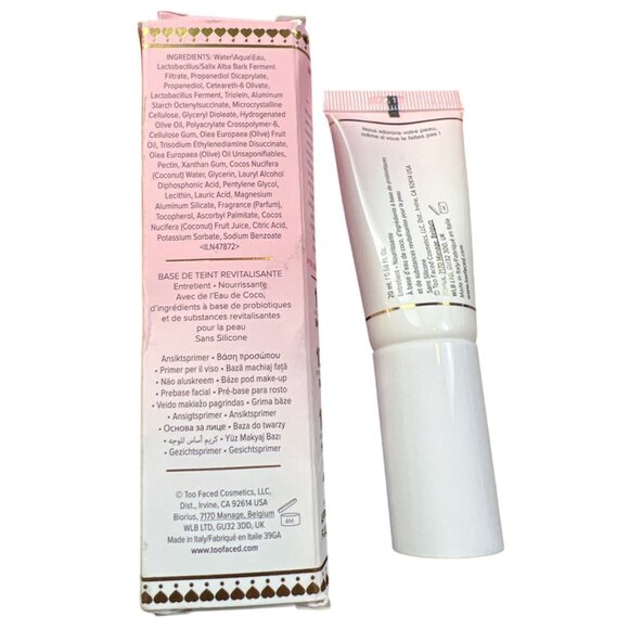 Too Faced Hangover Replenishing Face Primer 0.68 Fl Oz Silicone-Free Nourishing - Picture 2 of 4